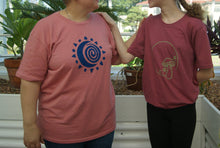 Mushrooms and Moon spiral t-shirts